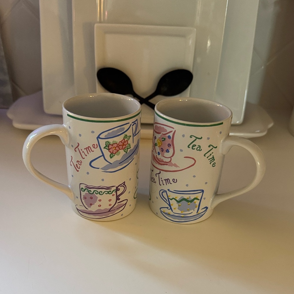 Vintage Tea Time Mugs
